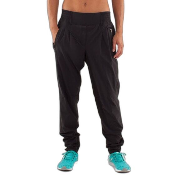 lululemon athletica Pants - Lululemon Run With Rover Pant Double Layer Black Sz 6